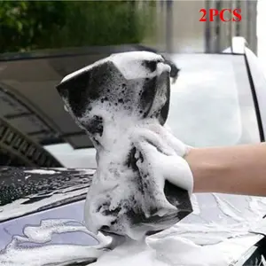 2pcs Car Wash Sponge, Large Sponges for Cleaning, High Foam Cleaning Washing - Ideal Washing Sponges for Car, Kitchen, Bathroom, Household