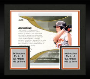 Framed Cal Ripken Jr. Baltimore Orioles Autographed 2009 Upper Deck Ultimate Collection Jumbo Signature Jersey Relic #JSJ-CR #7/8 Card - Fanatics Authentic Certified