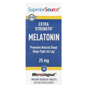 Superior Source Melatonin, 25 mg, 60 MicroLingual® Instant Dissolve Tablets