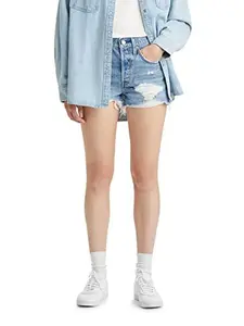 Levi's 501 Original Women's High-Rise Distressed Jean Denim Shorts
