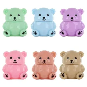 BEAUTY TREATS - Bear - LIP BALM - DISPLAY (1 pcs each) fruity flavored teddy bear shaped lip balm