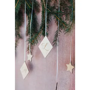 Custom Diamond Monogram Christmas Ornament