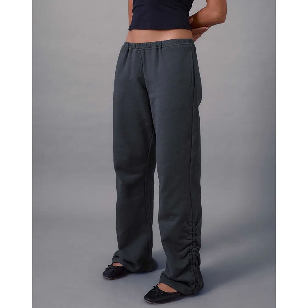 Rylan Ruched Jogger in Beluga Grey