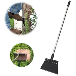 CKLT 65in Multifunctional Garden Flat Shovel with Adjustable Long Handle  for ice removal, snow removal, weeding, lawn maintenance, and yard cleaning