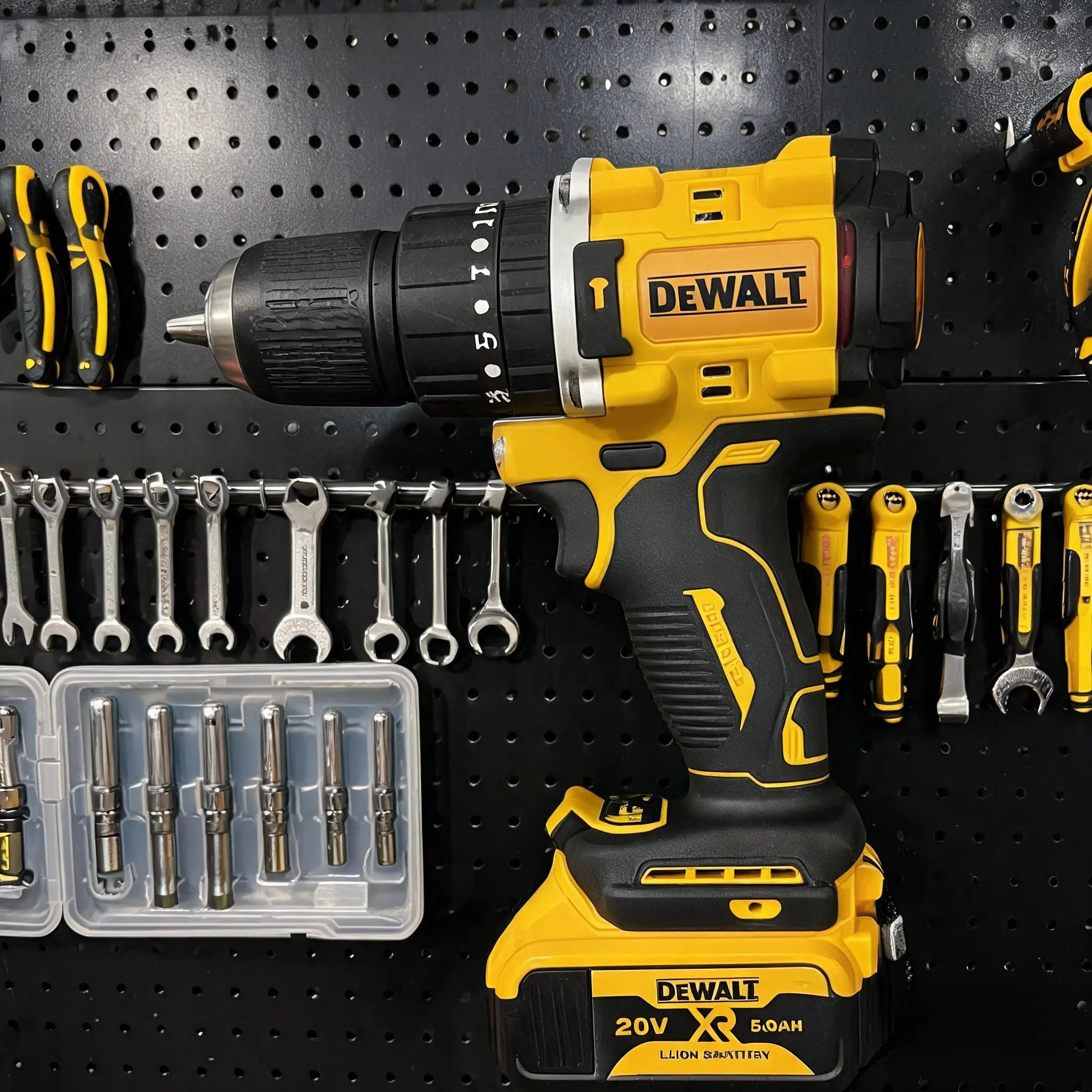 DEWALT Compact Hand Drill Screwdriver Set - Drill Tool, DIY Power Tools with 1.5-13mm 1/2in Chuck, Batteries for DIY Maintenance, Construction & Woodworking Projects