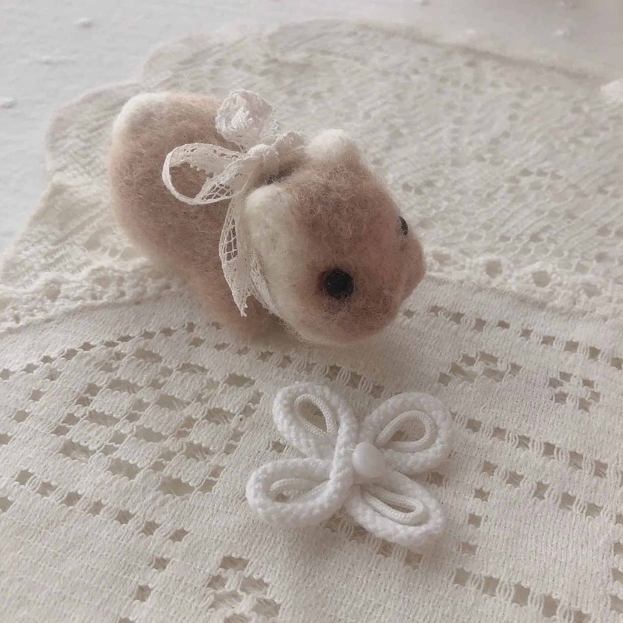 Needle Felted Baby Bunny