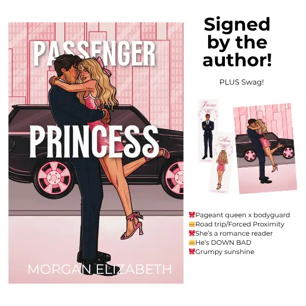 Passenger Princess Character Cover - a grumpy sunshine bodyguard romance novel