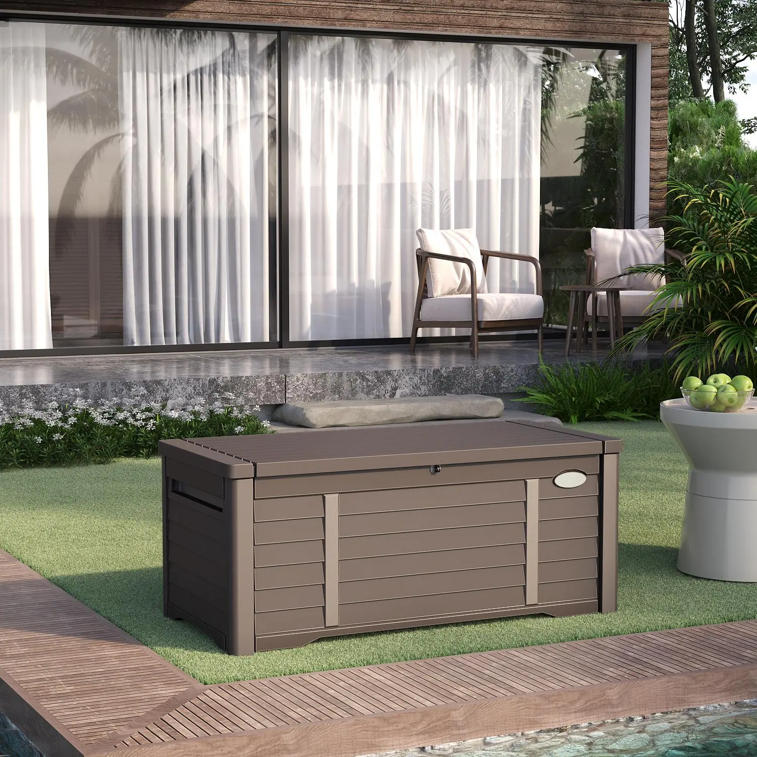 120 Gallon Dark Brown - B