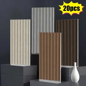 Self-Adhesive Foam Wall Stickers, Wood Grain Pattern, Kitchen Splash Guard, Bathroom Ceiling and Floor, Size 30cm X 60cm, 20 Pieces
