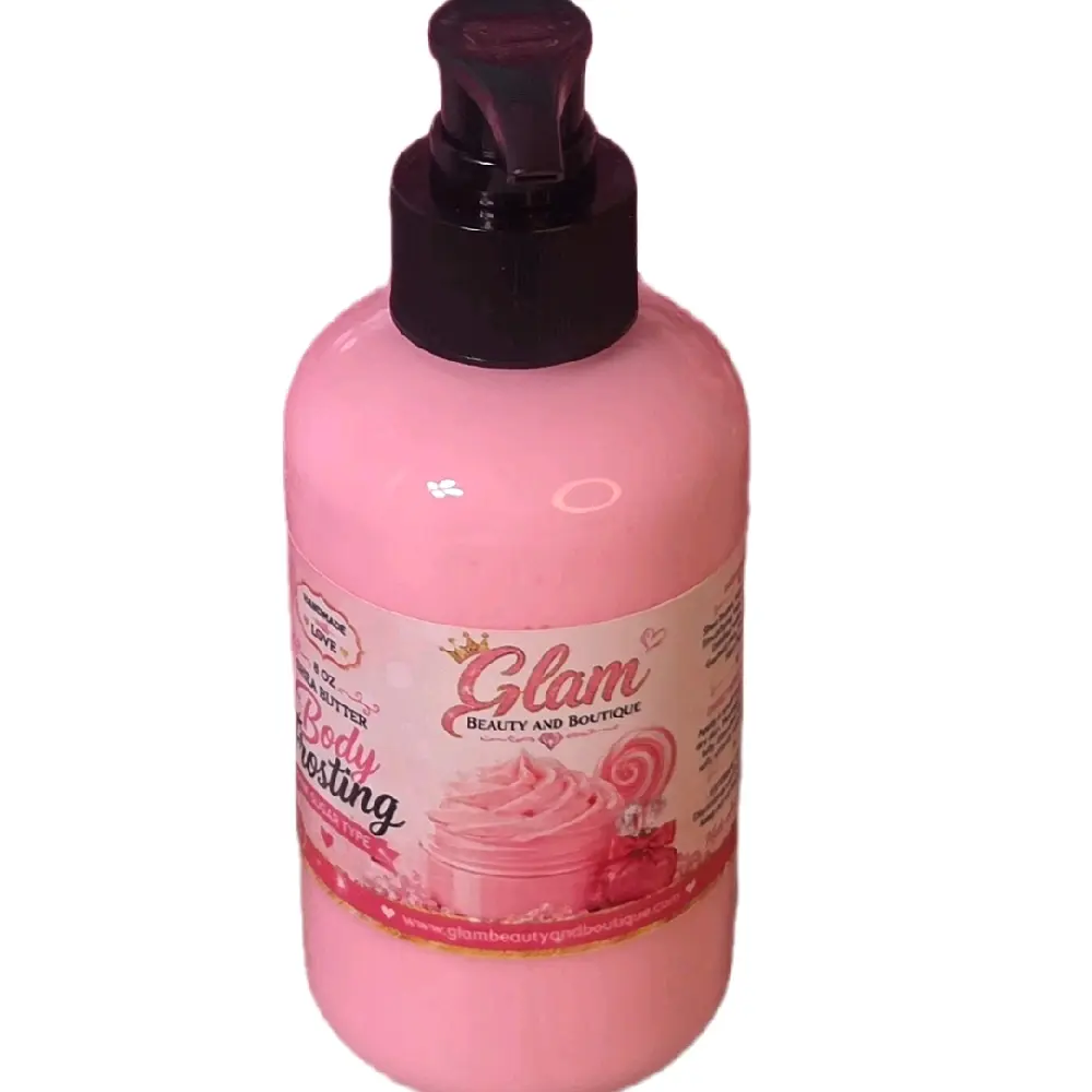 Pink Sugar Type Whipped Body Lotion with Shea Butter & Natural Oils - Daily Apply to Restore Skin with Deep Hydration, For Sensitive Skin, 8 oz, Body Care, Cracked Heels