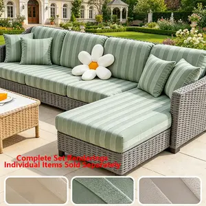 1pc Classic Fashion Minimalist Solid Color 3D Horizontal Striped Sofa Cover, Non-slip, Wrinkle-resistant, Dirt-resistant, Skin-friendly & Breathable Sofa Slipcover, Machine Washable, Multi-size Universal, All-season Indoor Outdoor Sofa Cover