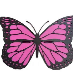 Black and Pink Butterfly Decode - Pink and Black Butterfly Image Product Title
