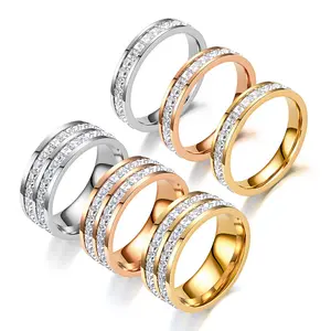 TikTok Viral Starry Sky Ring for Women| Cubic Zirconia Paved Titanium Steel Band| Affordable Hypoallergenic Stackable Ring