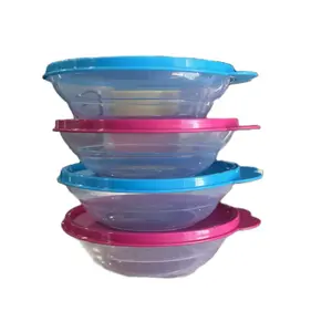 Small Cereal Bowls Set of 4 Pink & Blue