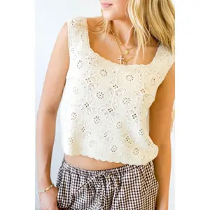 Sleeveless Crochet Top