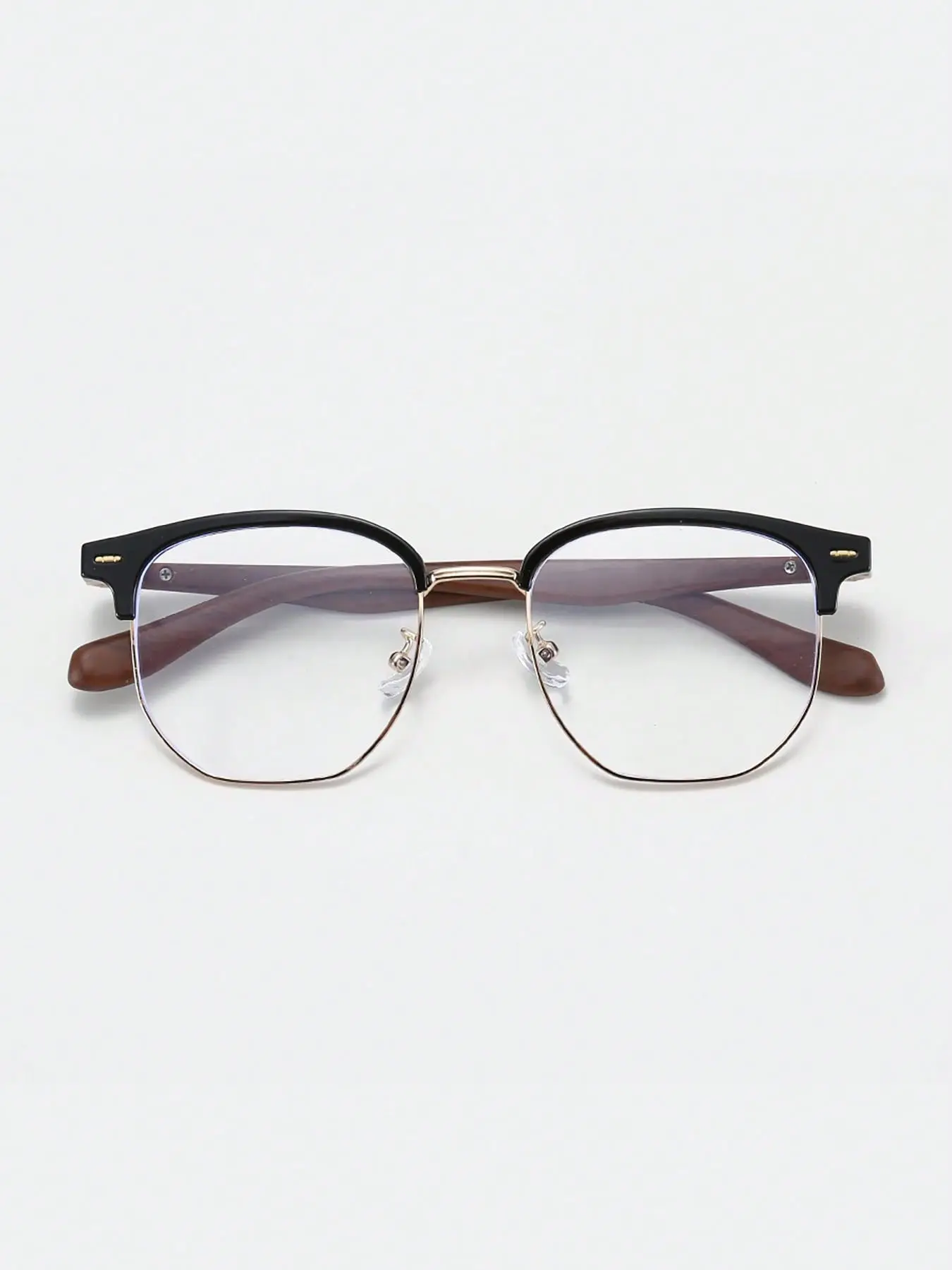 Japanese Style Frame Glasses, Trendy Literary Design, Large Face Blue Light Radiation Protection, Anti Blue Glasses, No Prescription Flat Lenses