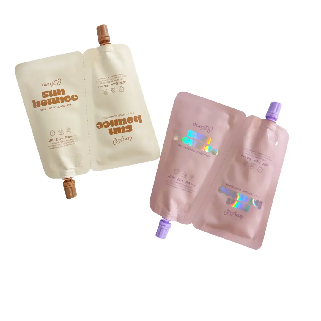 Dear Face Sun Bounce Daily Sunscreen Twin Pack with Niacinamide & Dewfense Technology – Broad Spectrum SPF 50 UVA/UVB Protection 30ml x 2