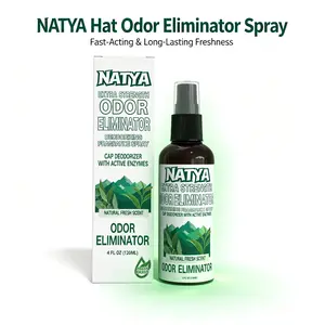 NATYA Cap Odor Eliminator Spray – Plant-Based, Fast-Acting Freshness for Hats, Caps & Headwear, Long-Lasting Natural Scent, Safe & Non-Toxic Daily Use peppermint wall,cap freshener,hat deodorant,hat odor remover,headwear fresh mist,cap scent spray
