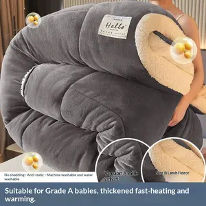 Luxury Ultra Soft Plush Blanket, Thick Warm Winter Throw, Quilted Design, Perfect for Bedroom & Hotel, Christmas Gift, Machine Washable Blanket