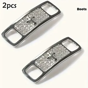1 Pair of Fashionable Alloy Shoe Lace Buckles for Boots and Jewelry DIY Accessories Shoe Lace Decorative Buckles Footwear Bedroom
