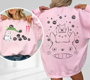 Totoro Susuwatari Shirt, Sweatshirt, Hoodie, Studio Ghibli Shirt, My Neighbor Totoro Shirt, Studio Ghibli Gift Shirt, Y2K Shirt