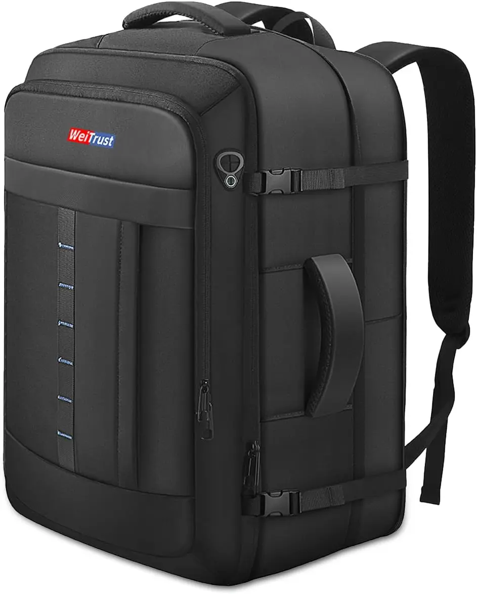 Travel Laptop Backpack, 50-60L Large Expandable Suitcase-Style Backpack for Business & Daily Travel, Carry-On Friendly with Side Water Bottle Pockets, Fits 18-Inch Laptops
