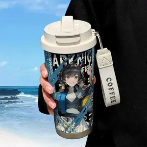 Game Arknights: Endfield Chen Qianyu Gilberta Anime Thermos Cup Stainless Steel Straw Double Drink Large Capacity Coffee Cup