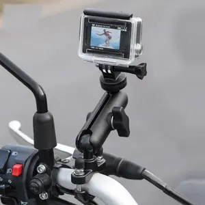 Motorcycle Dash Cam Stand Action Camera Fixing Frame Gimbal Mount Car Aluminum Alloy Camera Stand