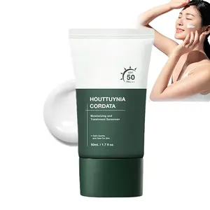 Generic Heartleaf Silky Moisture Sunscreen, Moisture Daily Sunscreen, Korean SPF 50+ PA++++ Clear Filter Sun Essence, No White Cast, Hydrating, Moisturizing...