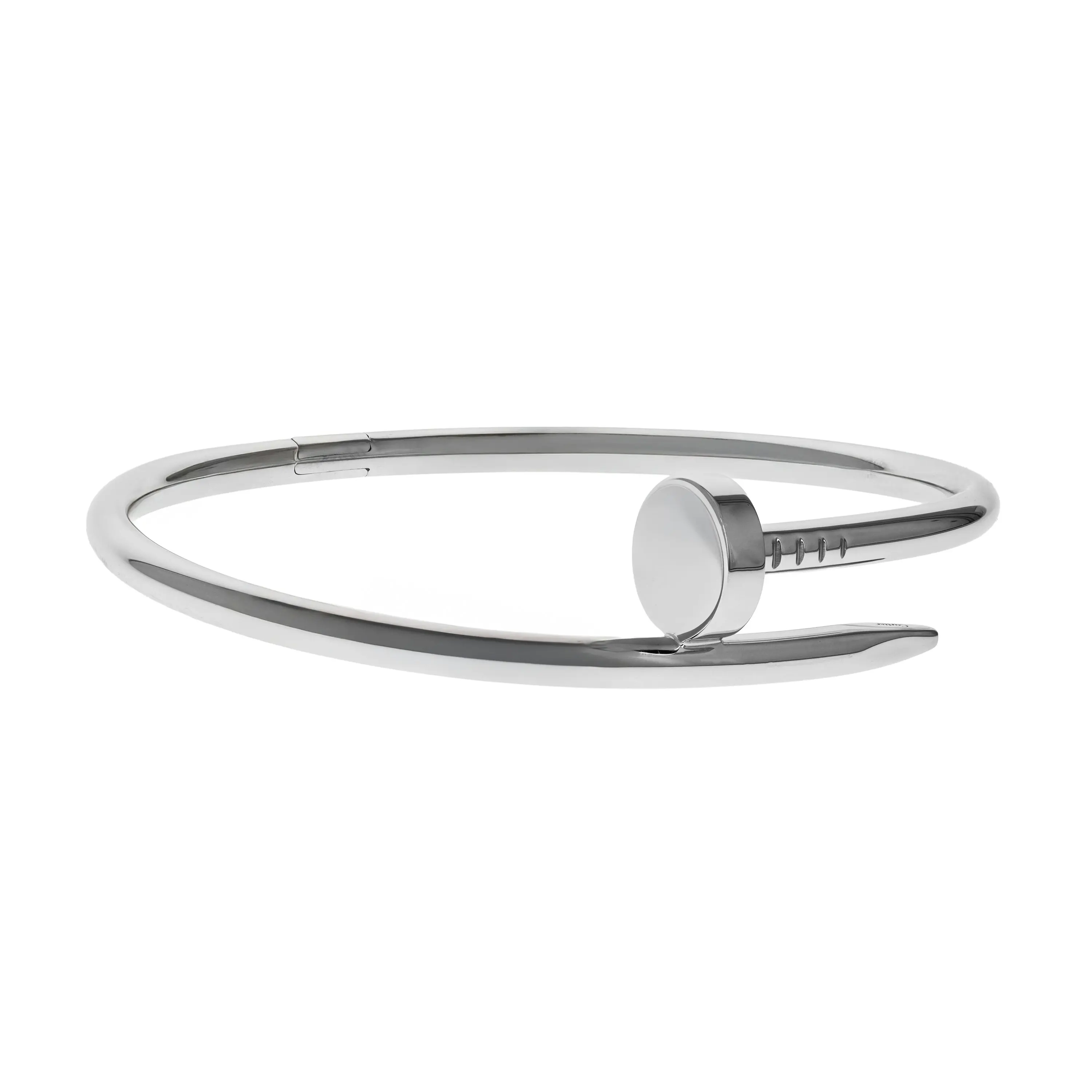 Pre-owned Cartier Juste Un Clou Bracelet Size 17