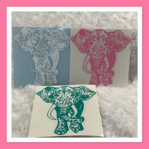 Elephant Vinyl Car Decal
