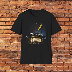Waffle House Vintage T-Shirt - Cozy and Fun, Perfect for Food Lovers, Casual Outings, Gifts, Summer Vibes, Nostalgic Apparel, Solar Eclipse