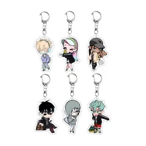 Anime ALIEN STAGE Keychains Pendant Car Key Chain Acrylic Stand MIZI SUA TILL IVAN HYUNA LUKA Fans cosplay Accessories Gifts