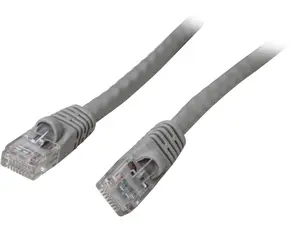 Nippon Labs CAT6MB-100GY 100 ft. CAT 6 UTP Injection Molded Boot Patch Ethernet Cable, Gray