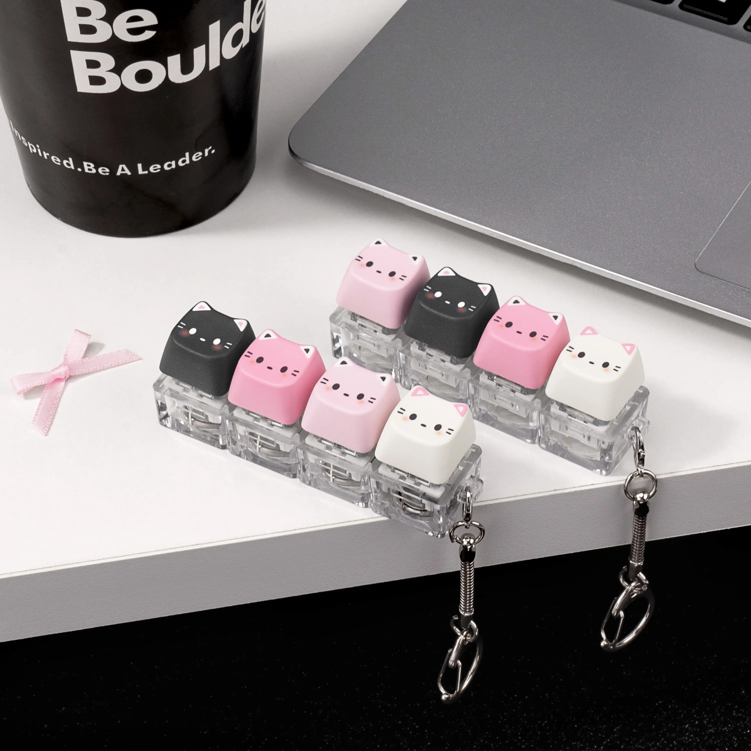 kawaii coffee cup keyboard clicker - TikTok Shop