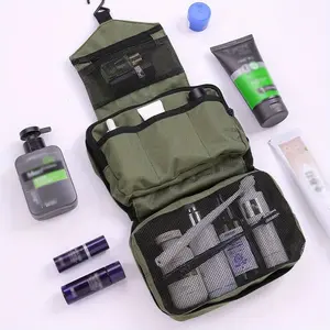 Large Hanging Toiletry Bag – Foldable Waterproof Cosmetic Organizer for Travel