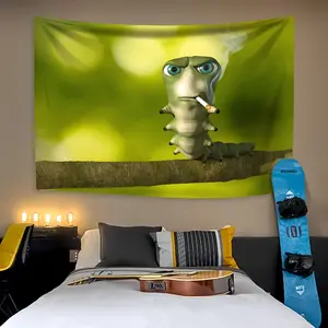 Funny Caterpillar 3D Printed Tapestry Home Decor Beautiful Wall Tapestry Covering Cloth Bedroom Dormitory Background Cloth