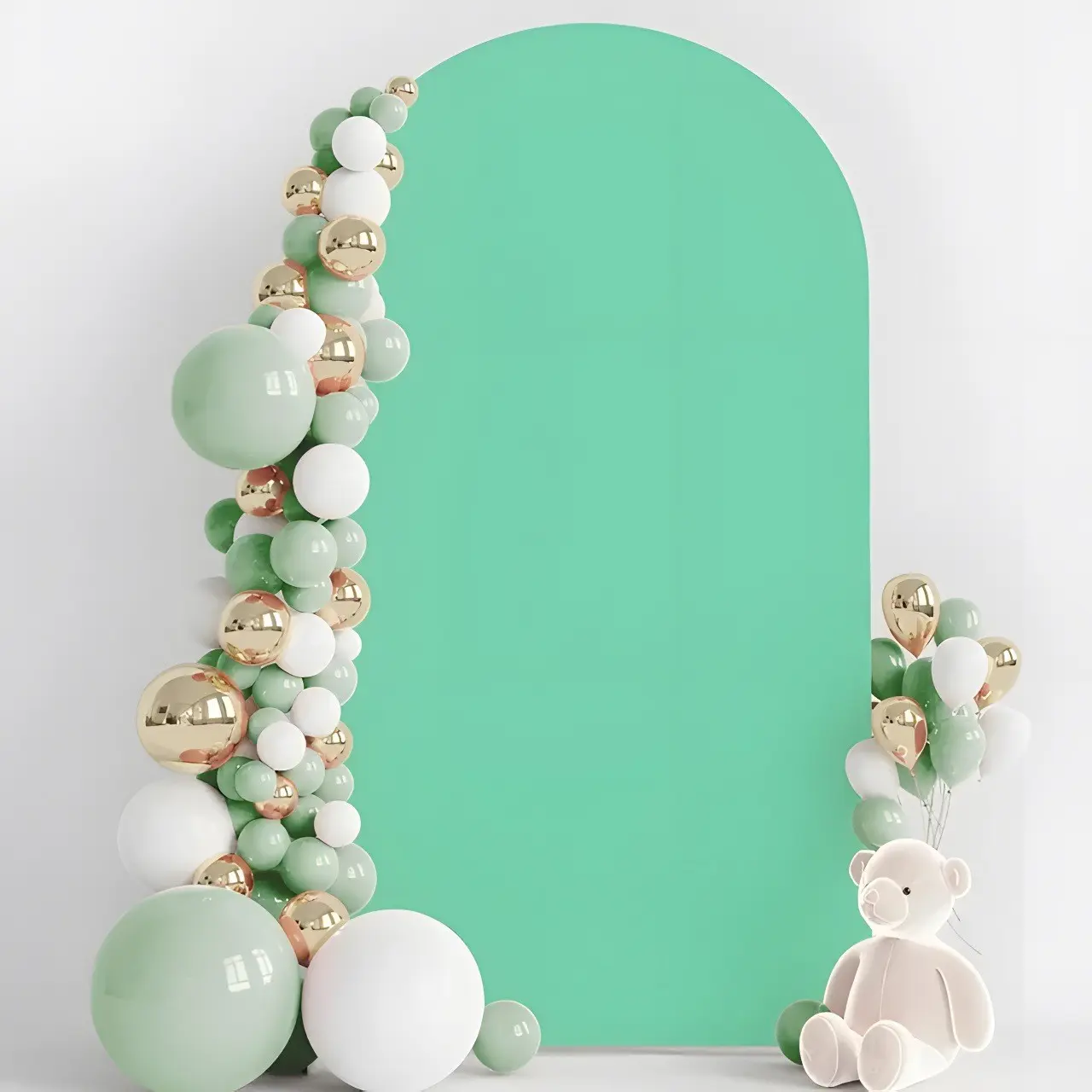 Arch Stand Cover for Weddings, Birthday Parties, Holiday Celebrations, Polyester Elastic Backdrop Prop, Party Decoration, Backdrop Stand Covers, Party Decoration Supplies (no Shelf and Balloons)
