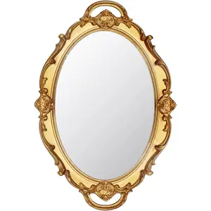 14.5 x 10 inchs Smallest Oval Antique Decorative Wall Mirror   Mirror ()