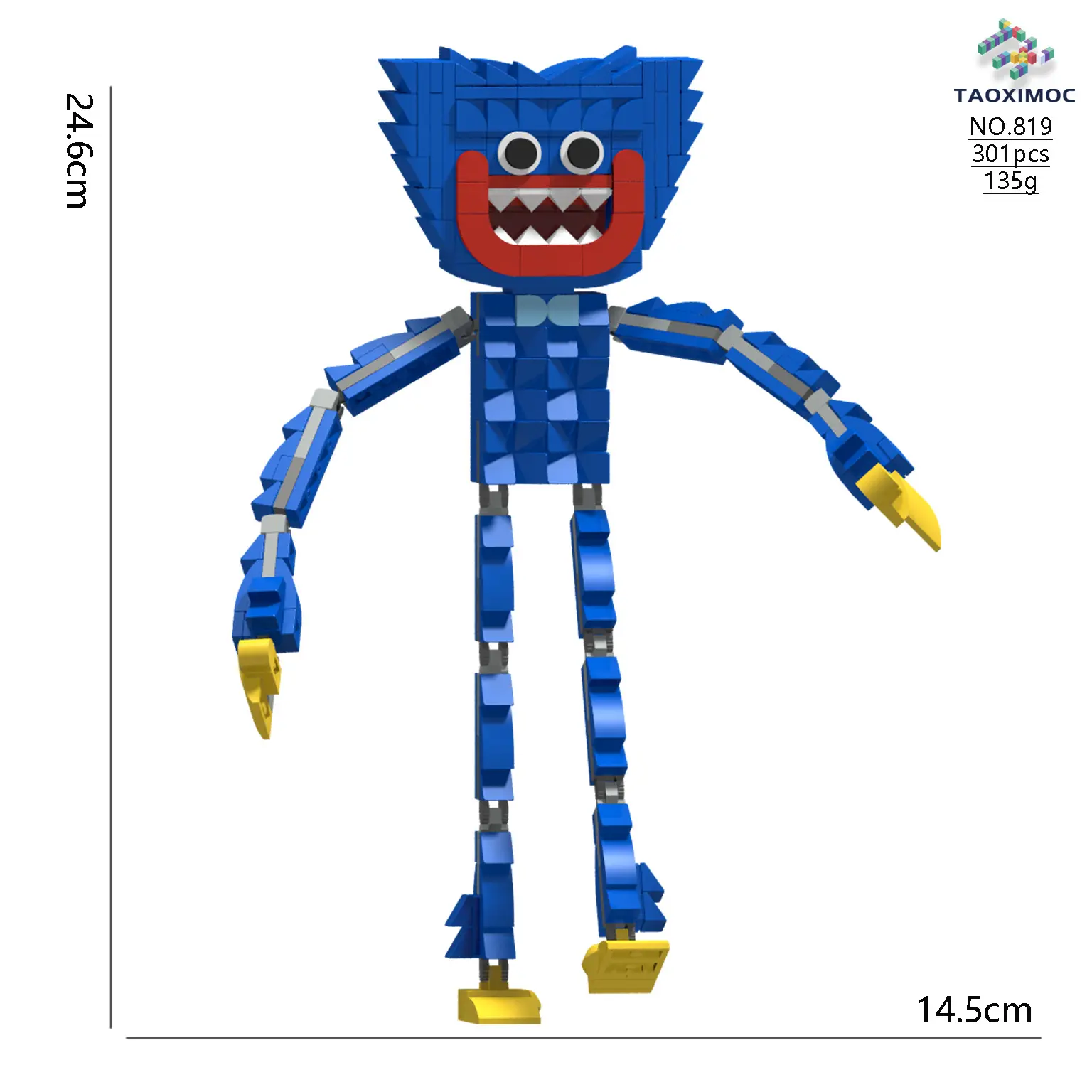 819 Blue Large Poppy