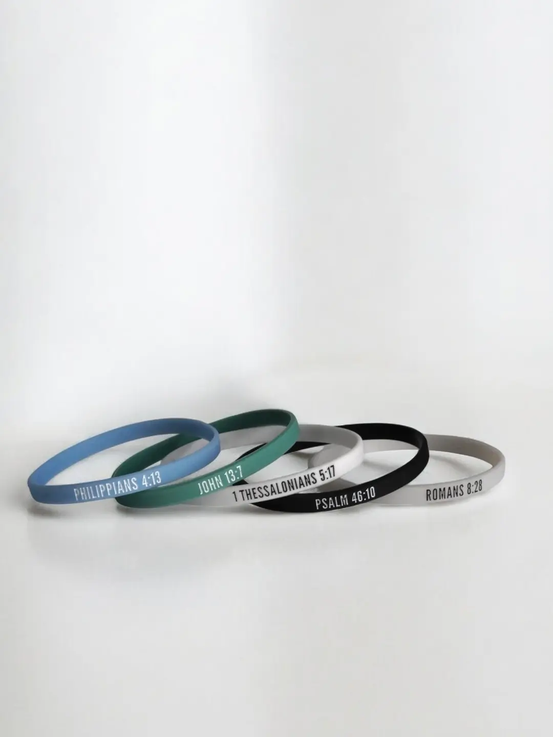 5 Pack- Bible Verse Bracelets Set (Thin) 5 Pack- Bible Verse Bracelets Set (Thin)