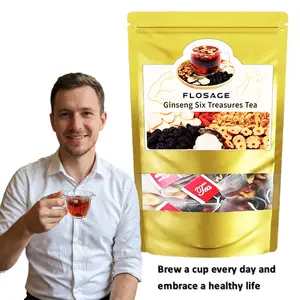 Kidney Tea Formula, Father's Day Ginseng Six Treasures Tea Organic Kidney Cleanse Tea, Traditional Kidney Cleansing Tea for Men & Women Natural Beverage