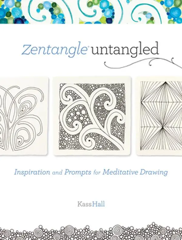 Used Like New Book - Zentangle Untangled: Inspiration and Prompts for Meditative Art with Illustrations by Kass Hall (Paperback, English)