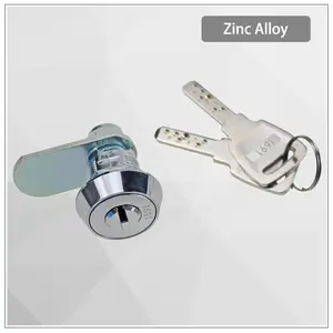 Zinc Alloy Tongue Lock 180 Degree Rotating Cylindrical Lock Industrial Electrical Train Control Cabinet Door Accessories