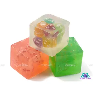 Tux's 98% Curse-Free Gelatinous Dice Soap | Handmade Bar with Mystery Dice Set Inside | (1) Cube (4oz Soap, 1oz dice) | Made in Syracuse, NY
