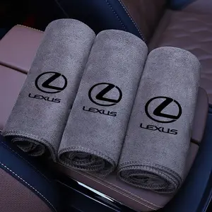 1PC Microfiber Car Wash Towel Cleaning Drying Cloth For Lexus IS250 Ct200h LS430 LX570 NX300h IS300h RX330 ES300h UX250h Accessories Towels For Cars