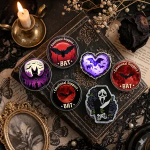 Emotional Support Bat Phone Grip Cute Gothic Purple Aesthetic Expandable Phone Holder Stand for iPhone Android
