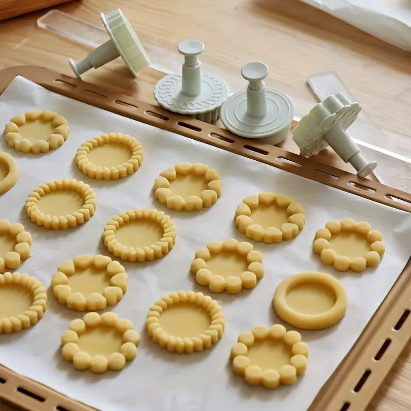 Sandwich Cookie Gift Box, Simple Classic Design, Chocolate DIY Mold, Cookie Molds, Jam Cheese Hand-Pressed Mould, Bakeware, Baking Tools, Baking Accessories, Perfect for Afternoon Tea & Gifts
