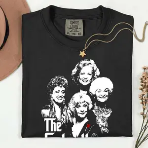 The Golden Girls Godmother T-Shirt, Funny TV Show Merch, Retro Graphic tee for friend, fans shirt - scs17400