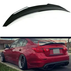 Infiniti Q50 PSM Highkick Duckbill Spoiler Lip! (Painted Gloss Black)